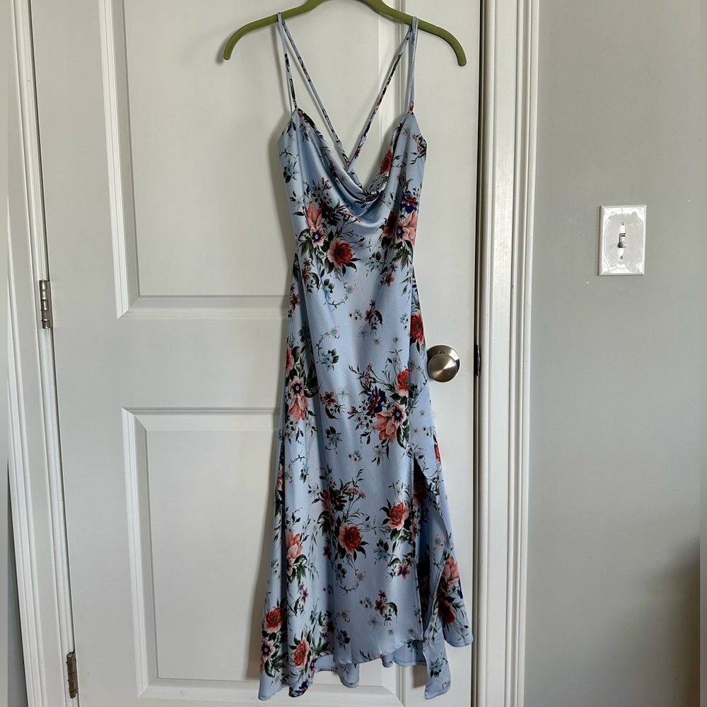 Floral Blue Dress ✨